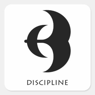 Discipline ( Akoko Nan )アディンクラ記号シール スクエアシール