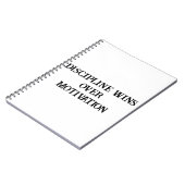 Discipline Alwaysビートのモチベーション – はっきりしたNotebook ノートブック (左側)