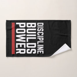 Discipline Builds Power Gym Workout Towel ハンドタオル