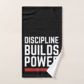 Discipline Builds Power Gym Workout Towel ハンドタオル (ハンドタオル)