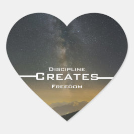 Discipline Creates Freedom ハートシール