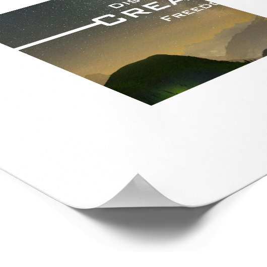 Discipline Creates Freedom ポスター (角)