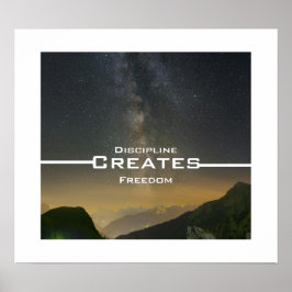 Discipline Creates Freedom ポスター