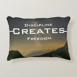 Discipline Creates Freedom – Accent Pillow アクセントクッション