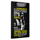 DISCIPLINE - Deadliftトレーニング やる気を起こさせる クリップボード (右)