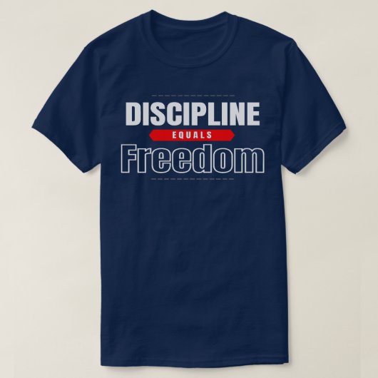 Discipline Equals Freedom Jocko Willink Tシャツ (デザイン正面)