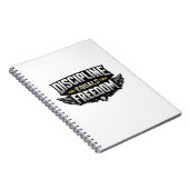 Discipline Equals Freedom – Motivational Design  ノートブック (右側)
