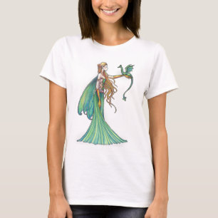 Discipline Green Fairy Dragon by Molly Harrison Tシャツ