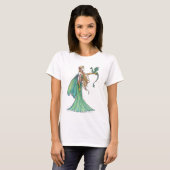 Discipline Green Fairy Dragon by Molly Harrison Tシャツ (正面フル)