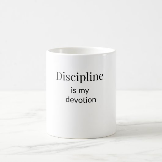 Discipline is my Devotion Mug コーヒーマグカップ (中央)