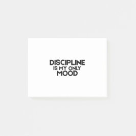 Discipline Is My Only Mood Minimalist ポストイット