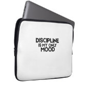 Discipline Is My Only Mood Minimalist  ラップトップスリーブ (正面右)