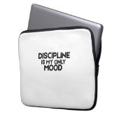 Discipline Is My Only Mood Minimalist  ラップトップスリーブ (正面左)
