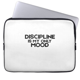 Discipline Is My Only Mood Minimalist  ラップトップスリーブ