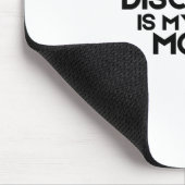 Discipline Is My Only Mood Minimalist Mouse Pad マウスパッド (コーナー)
