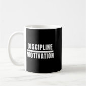 Discipline Motivation  コーヒーマグカップ (左)