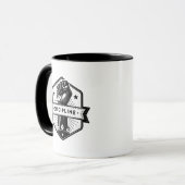 Discipline mug – Minimal Motivational Typograph マグカップ (正面左)