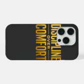 Discipline Over Comfort Shirt | Motivation & Minds iPhoneケース (裏面横)
