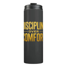 Discipline Over Comfort Tシャツ | モチベーションと心