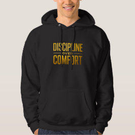 Discipline Over Comfort Tシャツ｜モチベーションと心 パーカ
