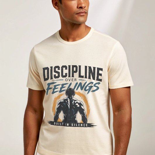 Discipline Over Feelings Tシャツ -沈黙の中に築く-