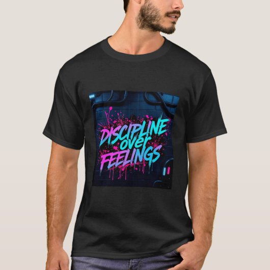 Discipline Over Feelings – The Secret to Unstoppab Tシャツ (正面)