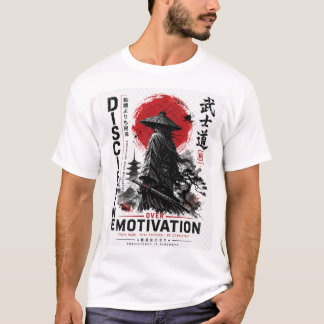 Discipline Over Motivation サムライシャツ – Tシャツ