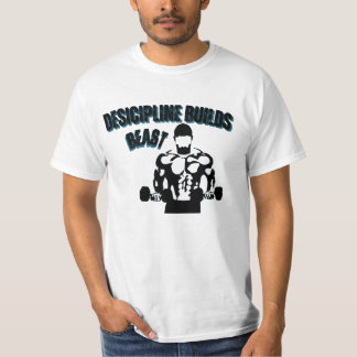 Discipline Over Motivation — Build That Body  Tシャツ