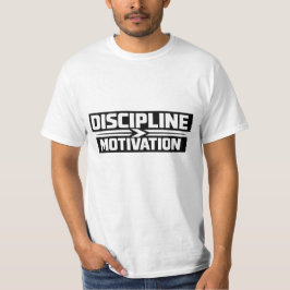Discipline Over Motivation Gym T-Shirt | MiT-Shirt Tシャツ