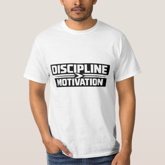 Discipline Over Motivation Gym T-Shirt | MiT-Shirt Tシャツ (正面)