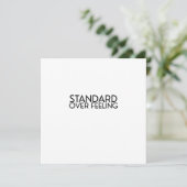 Discipline Over Motivation Minimalist Magnetic  招待状 (スタンド正面)