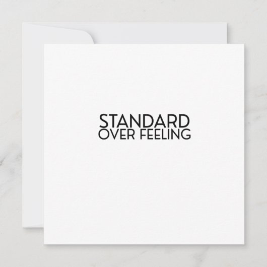 Discipline Over Motivation Minimalist Magnetic  招待状 (正面)