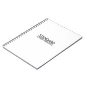 Discipline Over Motivation Minimalist Notebook ノートブック (左側)