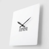 Discipline Over Motivation Minimalist Square Clock スクエア壁時計 (傾斜)