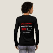 Discipline Over Motivation – Stay Consistent | Sel トライブレンドＴシャツ (背面全体)