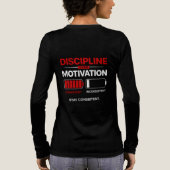 Discipline Over Motivation – Stay Consistent | Sel トライブレンドＴシャツ (背面)
