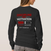 Discipline Over Motivation – Stay Consistent | Sel Tシャツ (裏面)
