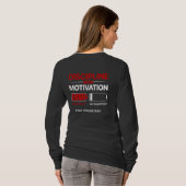Discipline Over Motivation – Stay Consistent | Sel Tシャツ (裏面フル)
