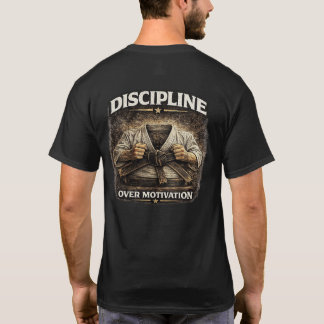 Discipline Over Motivation Tシャツ