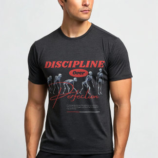 Discipline Over Perfection Gym T-Shirt | Streetwea Tシャツ