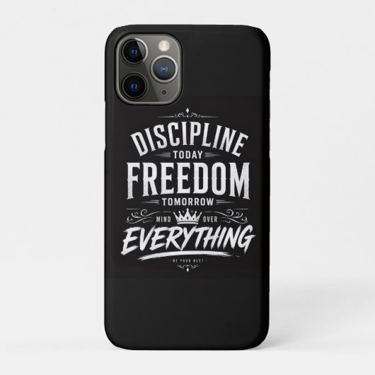 Discipline Today Freedom Tomorrow Case-Mate iPhoneケース (裏)