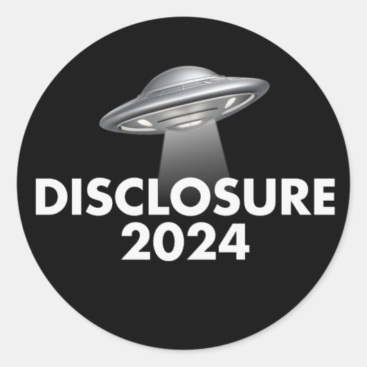 Disclosure 2024 UFO ラウンドシール (正面)