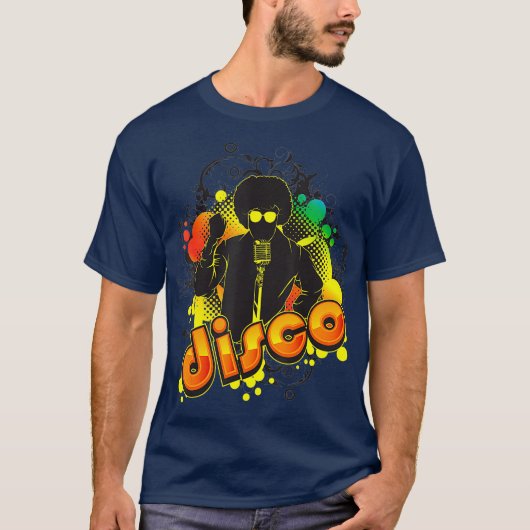 Discoかわいい情熱的なレトロ音楽ファンギフト Tシャツ (正面)