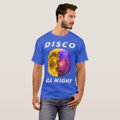 Discoオールナイト鏡ボールレトロヴィンテージ Tシャツ (正面フル)