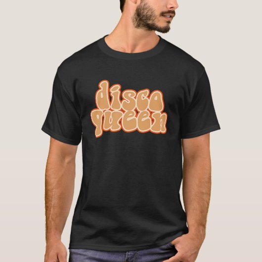 Discoクイーンヴィンテージレトロ踊り70s 80s for Wome Tシャツ (正面)