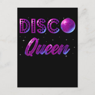 Discoクイーン踊り70s 80s 90sミュージックラブ ポストカード