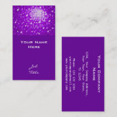 Discoタイル紫名刺トップ 名刺 (正面/裏面)