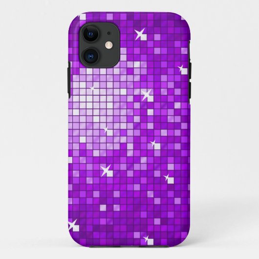 Discoタイル紫iPhone 5ケース Case-Mate iPhoneケース (裏面)