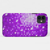 Discoタイル紫iPhone 5ケース Case-Mate iPhoneケース (裏面(横))