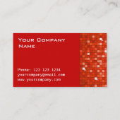 Discoタイル赤い名刺の側 名刺 (裏面)